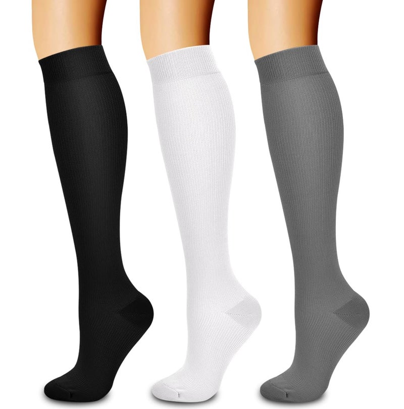 Laite Hebe 3 Pack Compression Sock-Compression Sock For Women and Men Circulation -Best for Running,Athletic Sports - Image 1